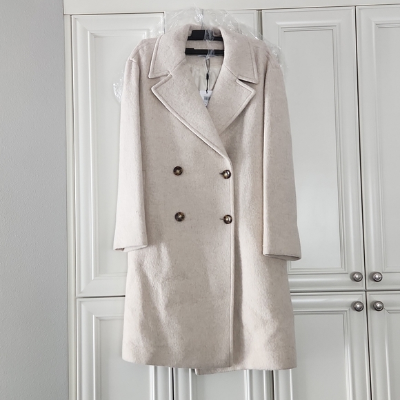 NWT REISS | Scarletta Double-breasted Teddy Coat Sz 10/12/14 - Picture 8 of 11